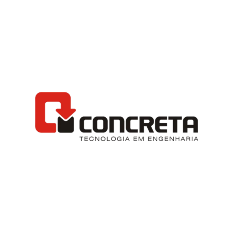 Logo da Concreta, empresa ligada a obra executada pela Romilson Carpintaria